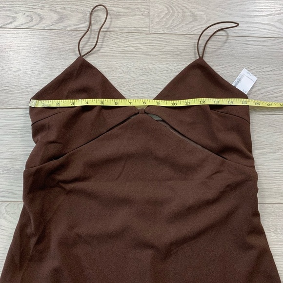 Simons Edit By Nine Irresistible Cutout Brown Bodycon Dress - Picture 11 of 11